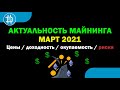 Актуальность МАЙНИНГА на МАРТ 2021 / EIP-1559 / Доходность, окупаемость, риски, советы