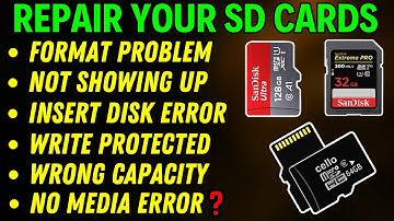 Probleem met SD-kaart formatteren || Geheugenkaart formatteert niet || Hoe repareer je een SD-kaa...