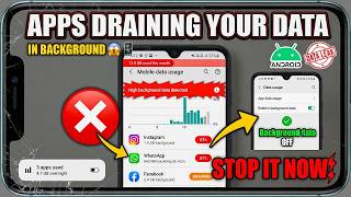 Apps Draining Your Data in Background 😱📱 (Stop It Now!) - 100% Worked