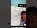 JAMB past questions