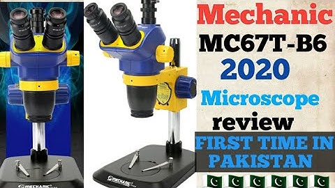 Mechanic MC67Tb6 Microscope Unboxing & Installation first time  in pakistan