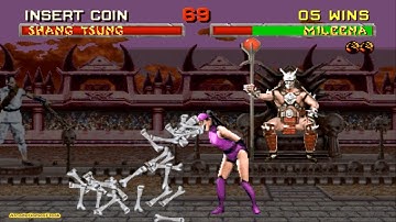 Mortal Kombat 2 arcade Mileena Gameplay Playthrough