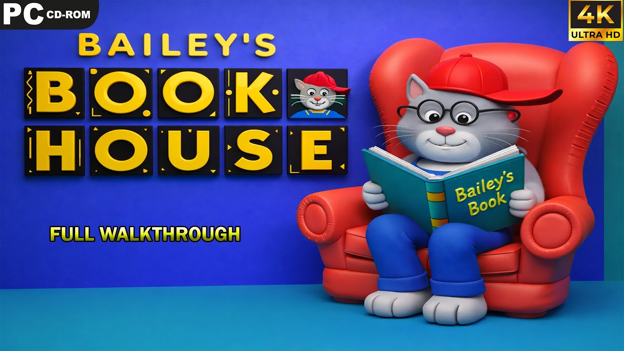 Bailey's Book House [PC] - Full Walkthrough - 4k UHD - No commentary