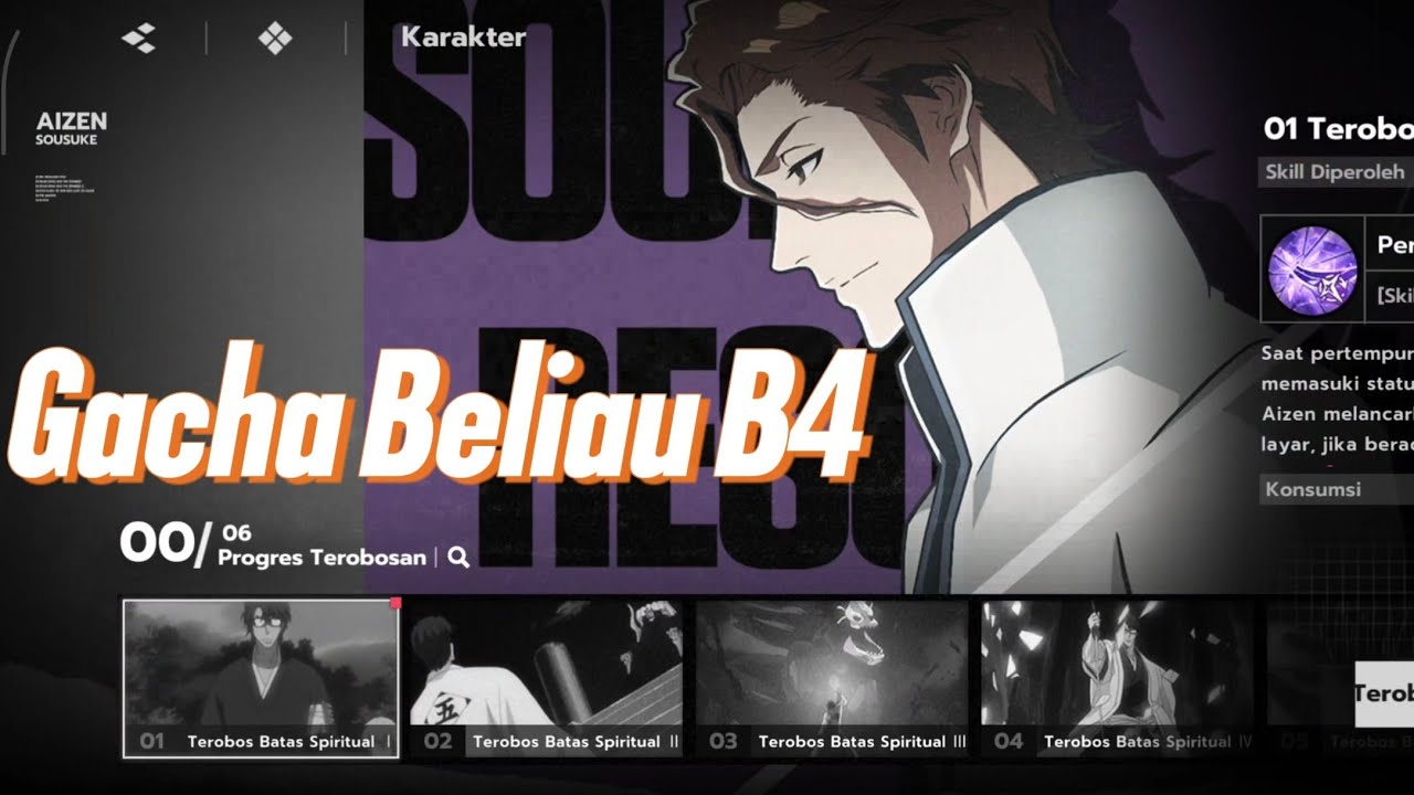 Day 34 Main Bleach Soul Resonance Rerun Character Langsung Gacha Aizen B4🔥