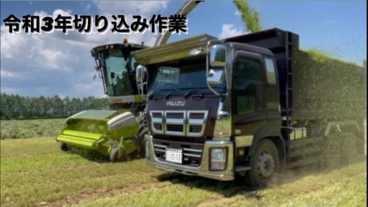 自走ハーベスターが登場⁈圧巻の牧草切りこみ‼︎