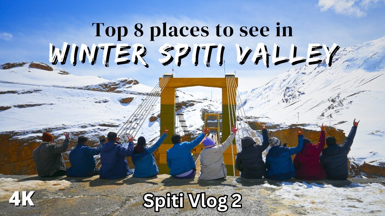 Top 8 Places to visit in 2025 Winter Spiti - SNOW LEOPARD in Lahaul Himachal Pradesh Travel Vlog