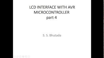 LCD interface with ATmega32 AVR microcontroller part 4