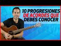 🎯 Las 10 Progresiones de Acordes de Guitarra más utilizadas