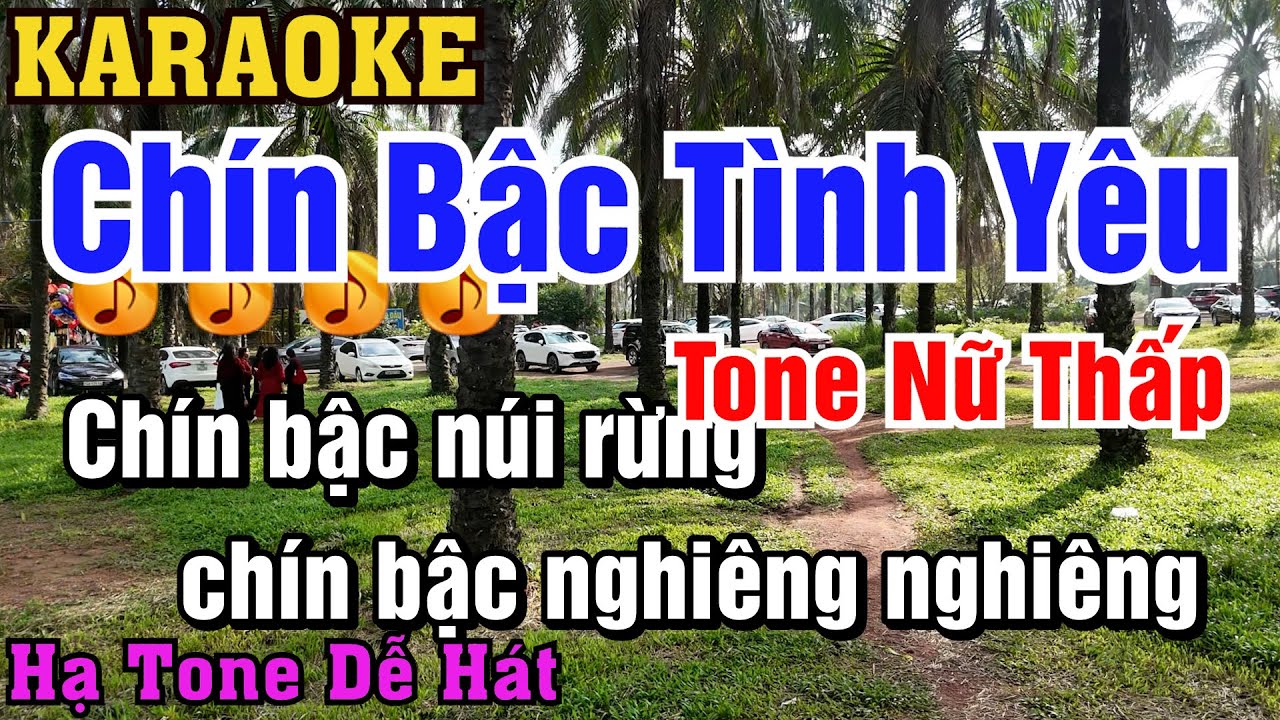 Karaoke Chín Bậc Tình Yêu Tone Nữ Thấp Hạ Tone Dễ Hát