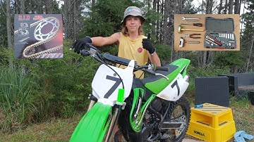How to change the chain and sprockets on your dirtbike