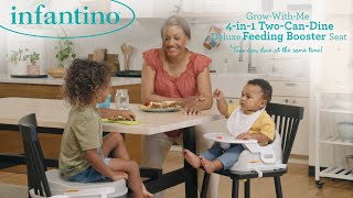 Grow-With-Me 4-in-1 Two-Can-Dine Feeding Booster Seat, Fox – Infantino