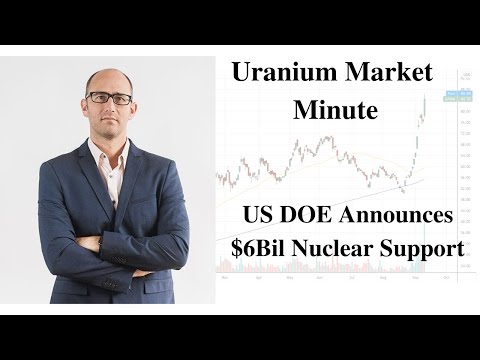 Uranium Market Minute – Episode 107: US DOE Announces $6Bil Nuclear Support Episode cover