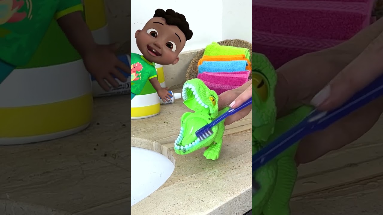 Putzt Cody der Dino seine Zähne richtig? 🦖 CoComelon Deutsch 