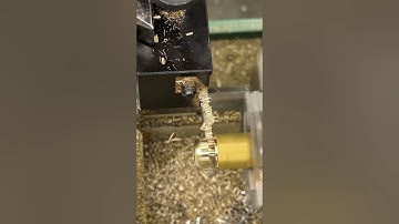 Using a parting tool in the metal lathe #machinist #machining #lathe