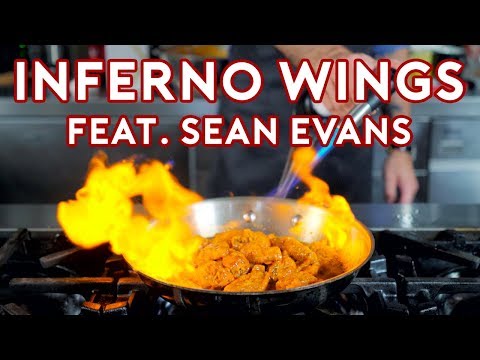 Binging with Babish Inferno Wing Challenge from Regular Show