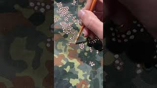 Channeling My OCD Into Upcycled Art With An 80s German Camo Jacket For Art Of Uniformity