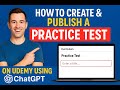 How to Create a Udemy Practice Test Using ChatGPT | Step-By-Step Tutorial