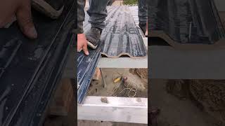Ceramic roof tile installation process #machine #goodtools #shorts