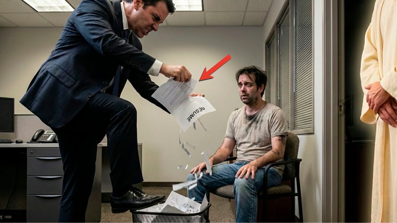 Gerente ROMPE el currículum de un padre desempleado, sin saber que Jesús era el Dueño...