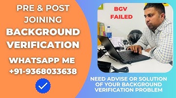 Background Verification Process Pre & Post Joining #bgv #termination  #resignation #fakesalaryslip
