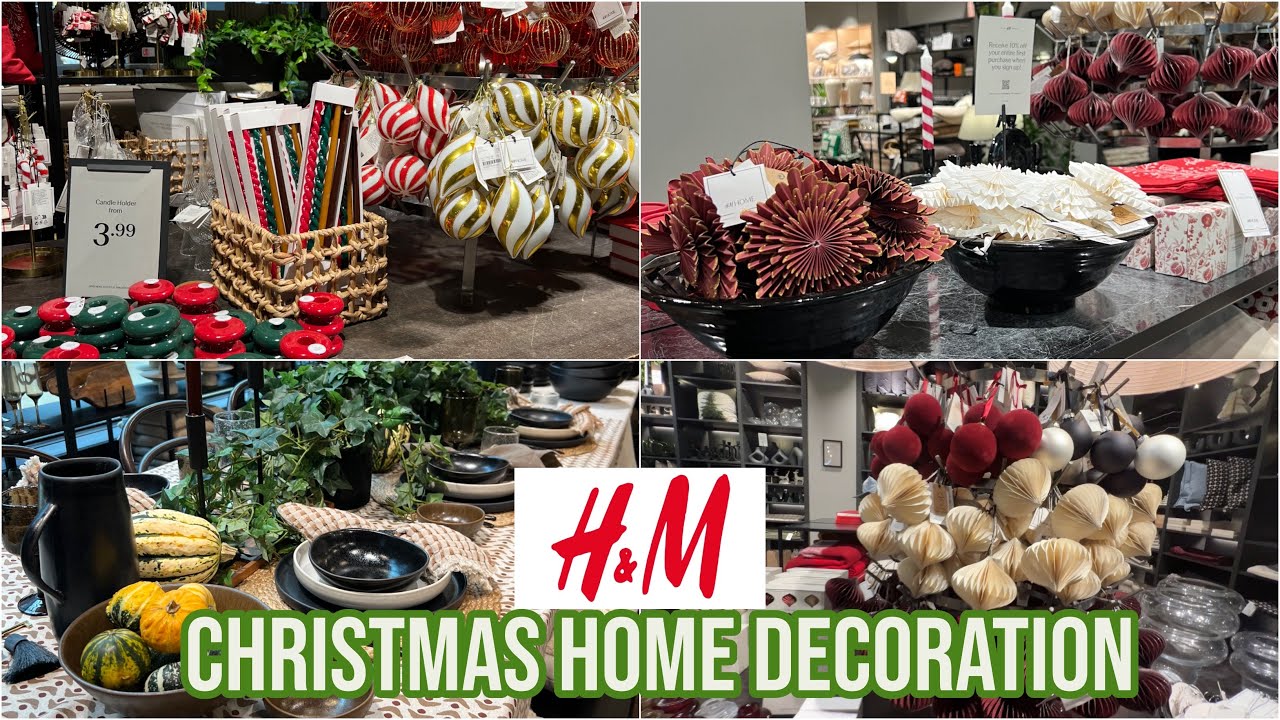 🌲💞H&M CHRISTMAS HOME DECORATION NEW💖COLLECTION OCTOBER 2023 / NEW IN H ...