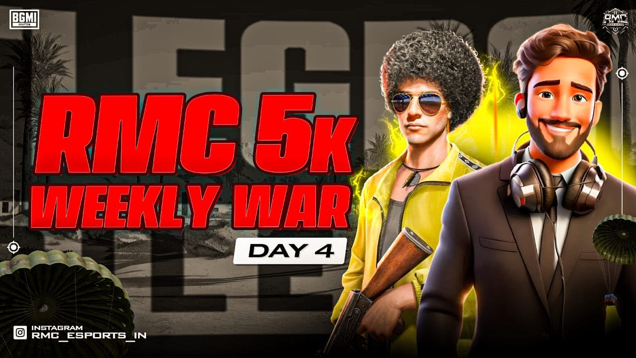 [HINDI] 5K WEEKLY WAR ( WEEK-2) || RMC ESPORTS || CASTING WITH GABBAR # ...
