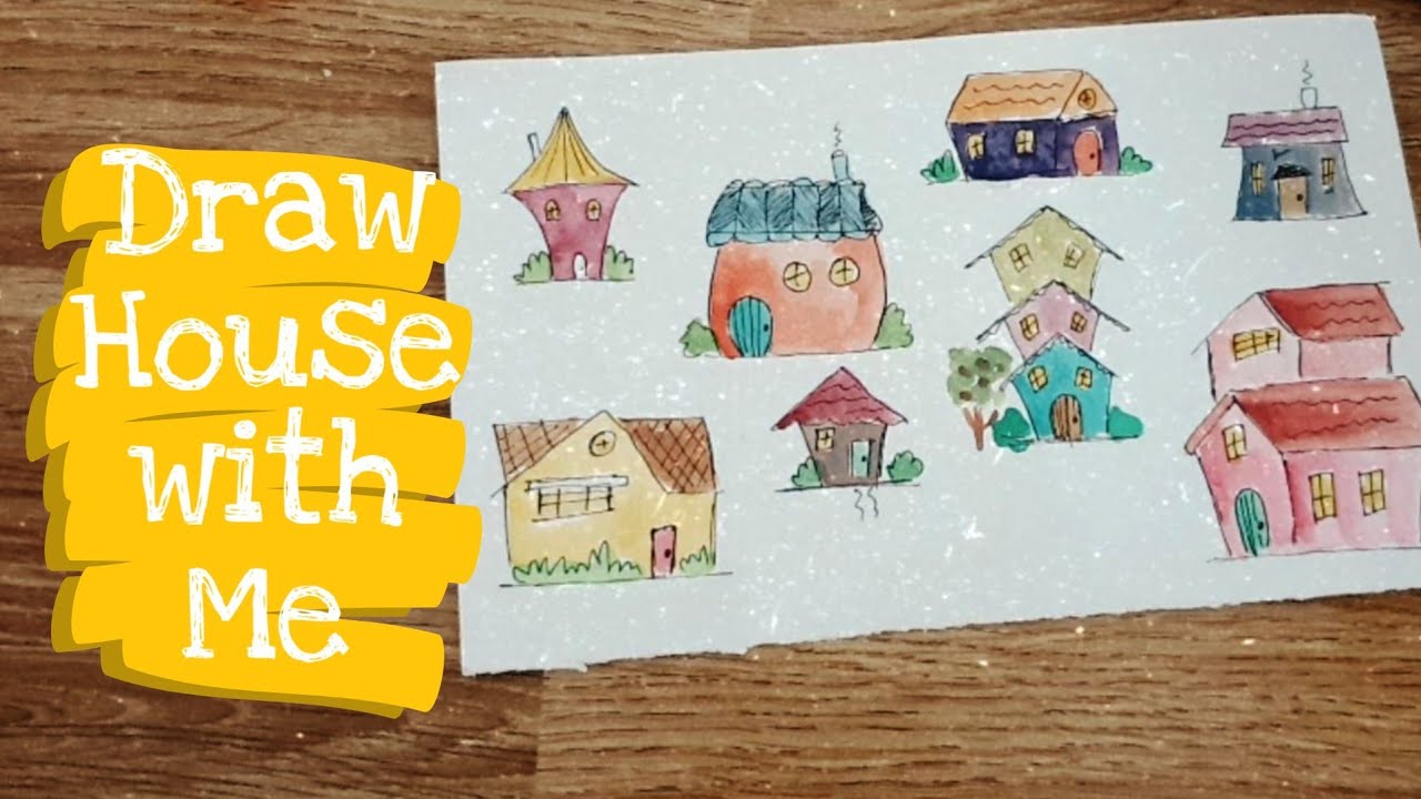 Tips on Doodling houses Draw with me fairytale doodle 