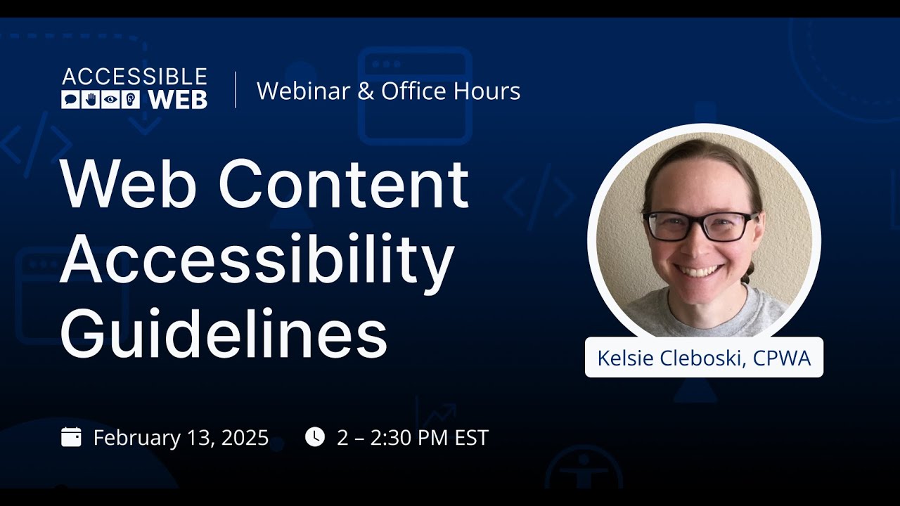 Intro to the Web Content Accessibility Guidelines (WCAG) | Accessible ...