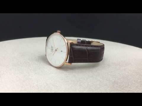 Vidéo: Montre Bracelet Rose En Cuir