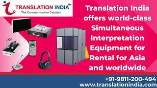 LANGUAGE INTERPRETATION | Translationindia Provides | Services |@translationindia