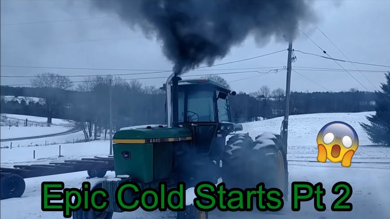 *EPIC TRACTOR COLD STARTS PT 2* YouTube