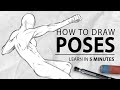 Learn to draw Poses in 5 Minutes! [Beginner Tutorial] | Drawlikeasir