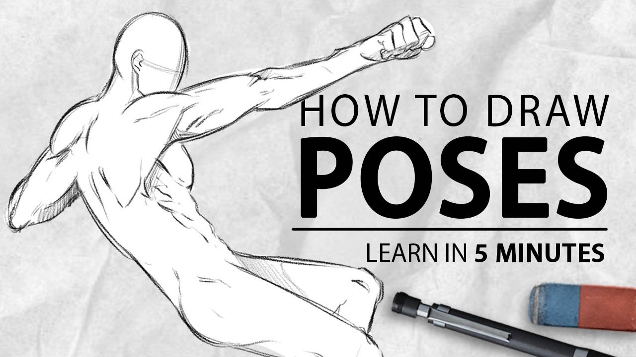 HOW TO DRAW MUSCLES IN 10 MINUTES