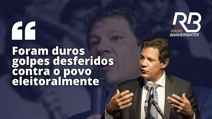 FERNANDO HADDAD faz primeiro pronunciamento como ministro da Fazenda