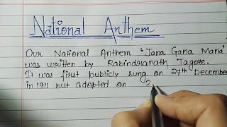 10 lines on National Anthem in English|Essay on National Anthem in English|National Anthem