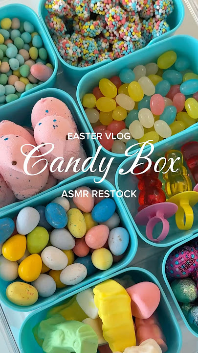 Easter Candy Box Restock 🐰💐🐣 #snacklebox #candybox #candytok #eastervlog #asmrcandy #asmrrestock