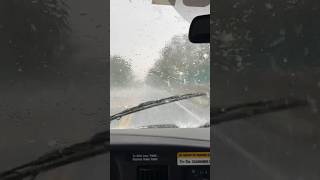 Hail during thunderstorms driving!