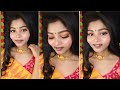 Bengali haldi makeup look   mampi beauty bar 