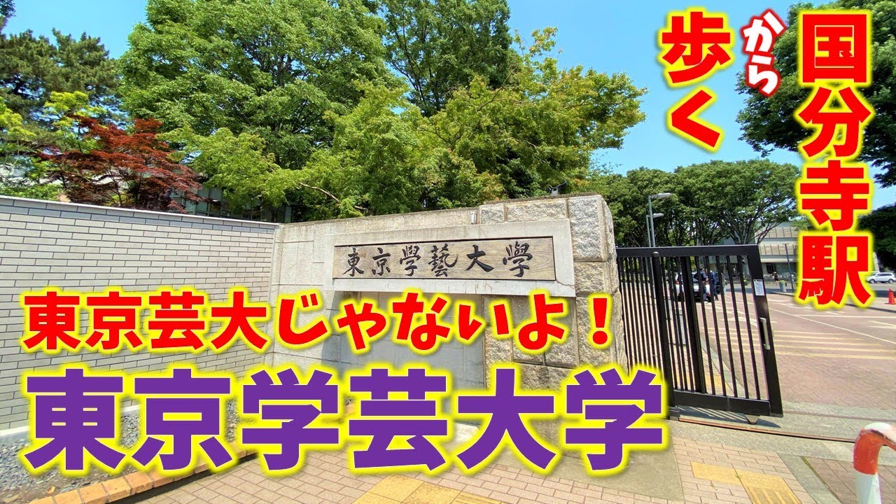 【国分寺】東京芸大と間違えないでね！東京学芸大学まで歩く