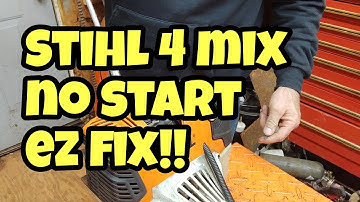 Stihl 4 mix HT103 no start valve adjustment.