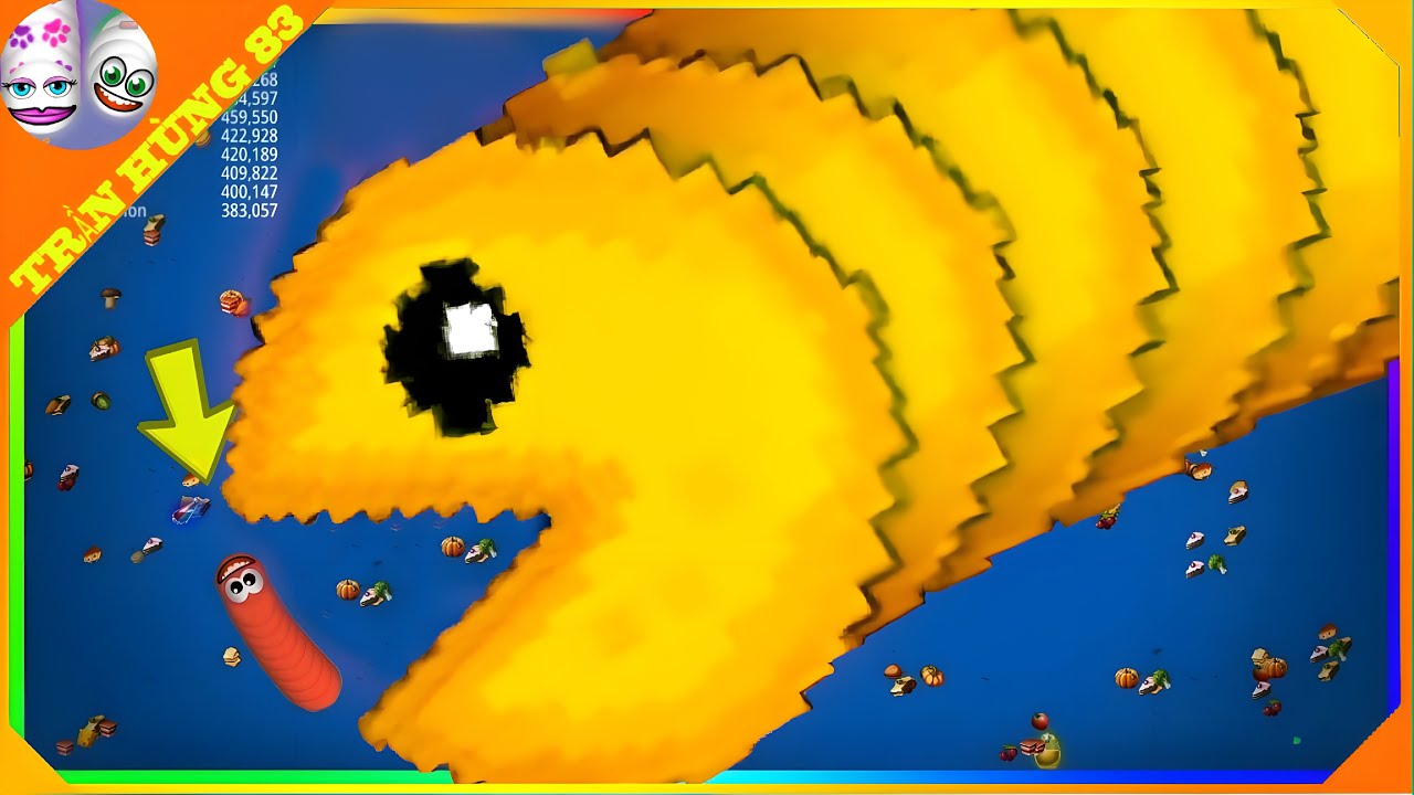 🐍WORMSZONE.IO | GIANT SLITHER SNAKE TOP 01 / Epic Worms Zone Best Gameplay! | Trần Hùng 83
