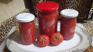 سر طريقة المصانع لعمل صلصة الطماطم وتخزينها خطوة بخطوة