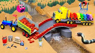 DIY Mini Construction Builds Concrete Bridges and Roads | Amazing Construction Project