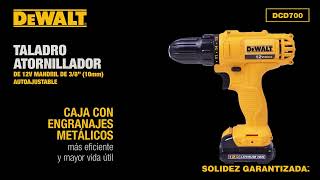 Taladro Atornillador de 3/8 12 V Inalámbrico DCD700C2-B3 DEWALT