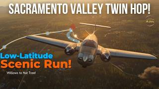 SACRAMENTO VALLEY TWIN HOP! 🛩️ Cessna 414A Chancellor Willows to Vacaville! [MSFS]