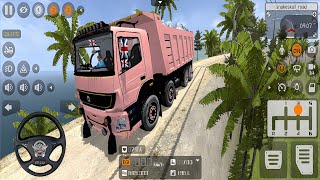 Heavy Offroad 12 Wheeler Tipper Truck Driving | Truck Driving For Bus Simulator Indonesia | Bussid screenshot 4