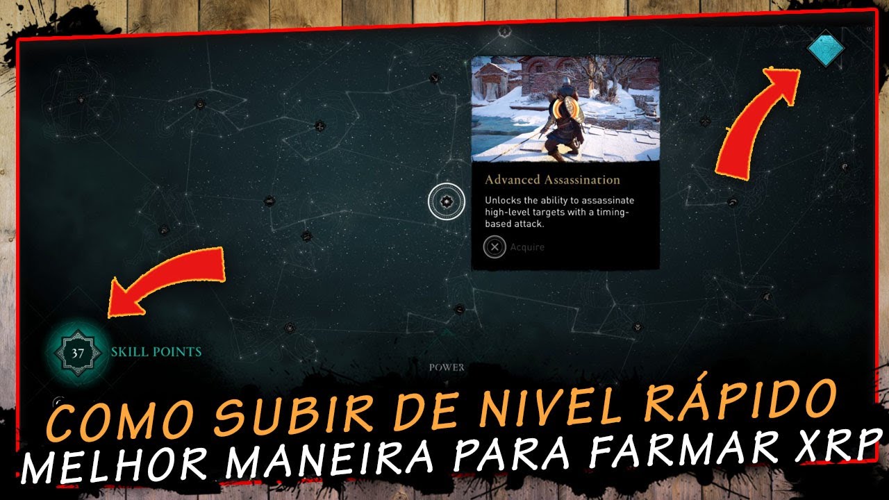 Miniatura do vídeo Assassin's creed valhalla, Como subir de nível rápido, melhor maneira de farmar XRP  | super dica