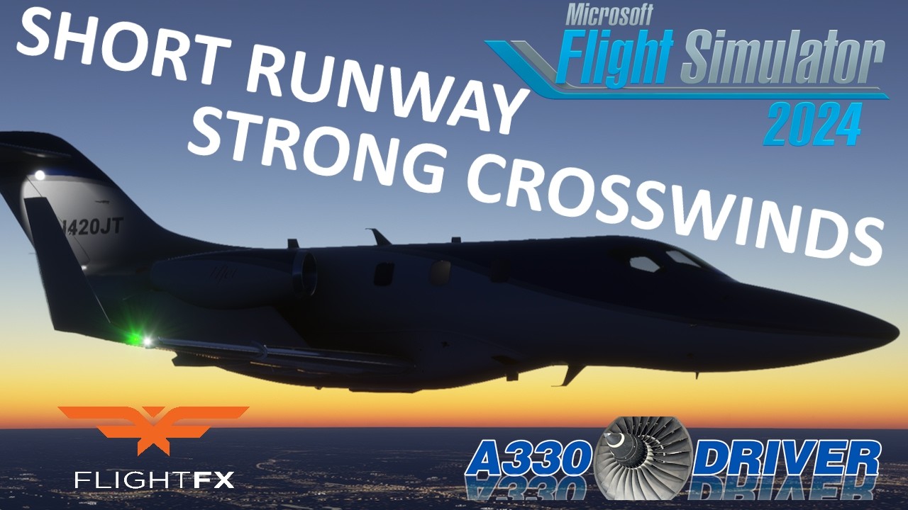 Short Runway to Strong Crosswinds Challenge! FIXED HondaJet Full Flight EYW-BHM | Real Airline Pilot