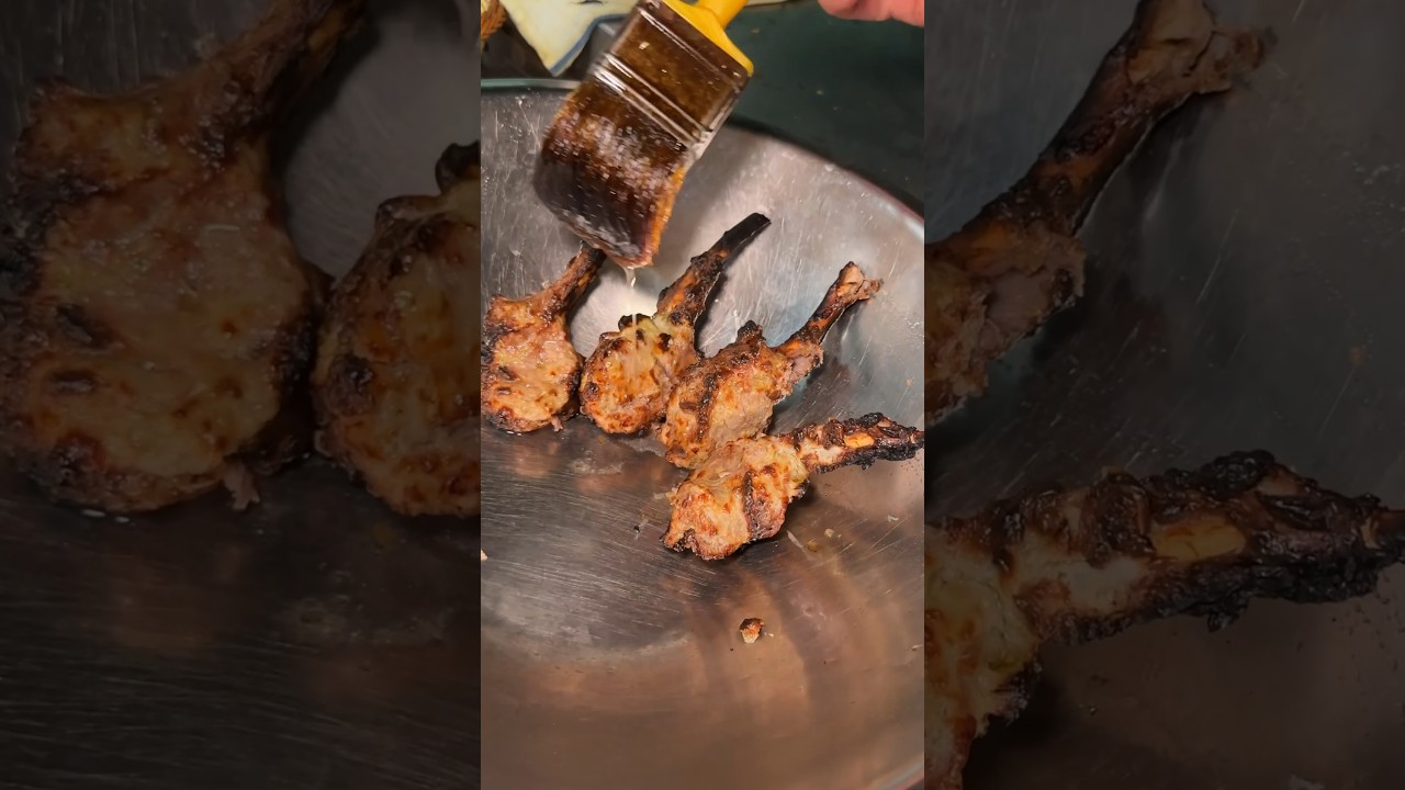 TANDOORI LAMB CHOPS from Pippali in NYC! Ginger, yogurt & nutmeg marinated lamb chops. #DEVOURPOWER