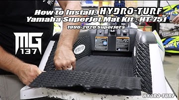 How to Install Hydro-Turf Mat Kit on Yamaha SuperJet W/ Mark Gomez & TC Freeride HT-751 (96-2020 SJ)